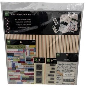 Making Memories Scrapbook Page Kit Love 25789 Wedding Romance 137 Pieces New